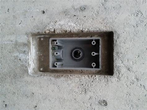 electrical box for concrete wall|mounting receptacle in concrete wall.